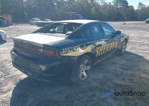 2017 Dodge Charger Police Rwd из США, поврежденный, VIN 2C3CDXAT6HH625064